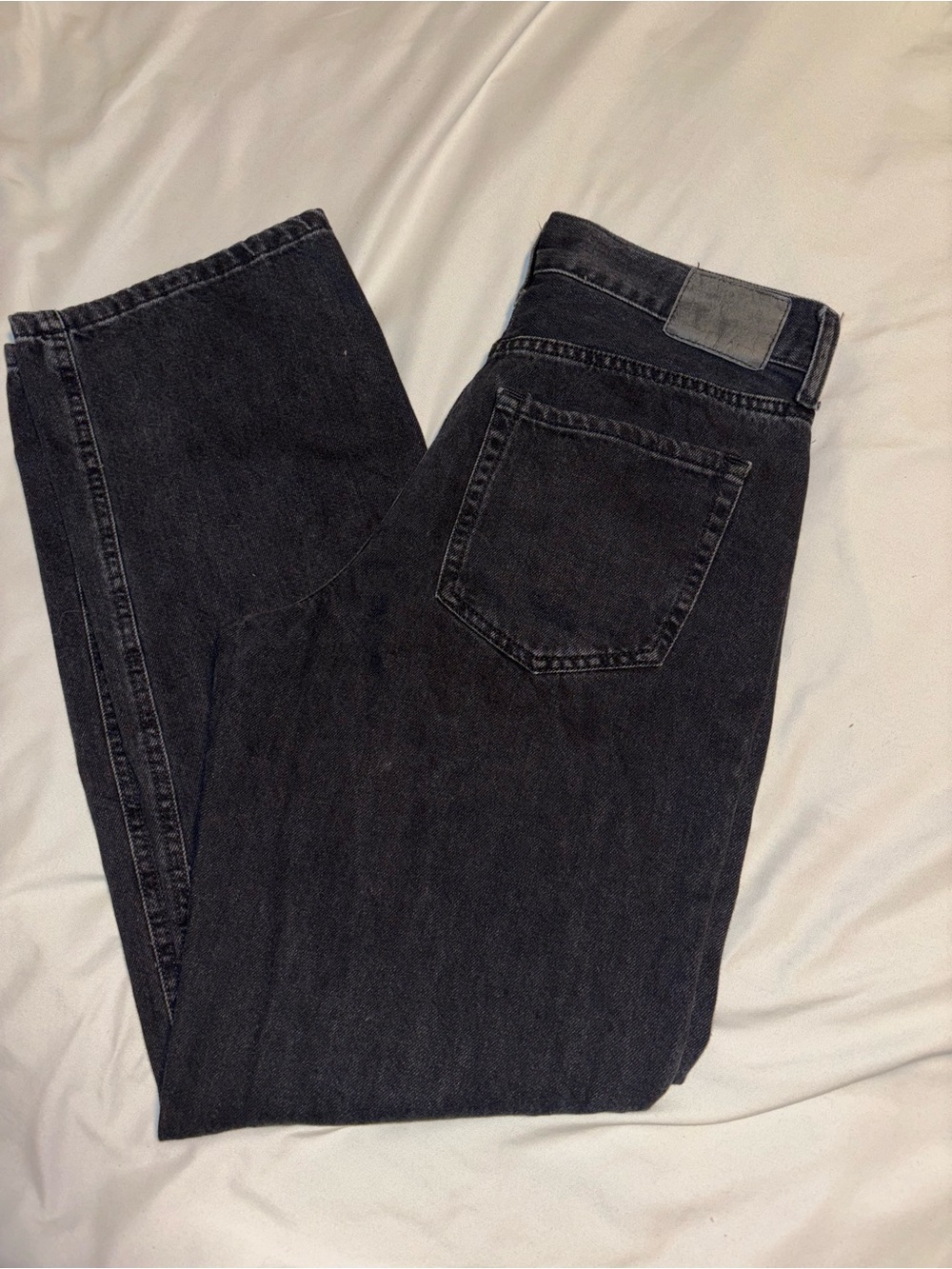 Aeropostale 90's Baggy Jeans Black Straight Leg Waist 4